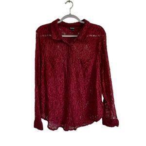 Torrid Floral Lace Blouse